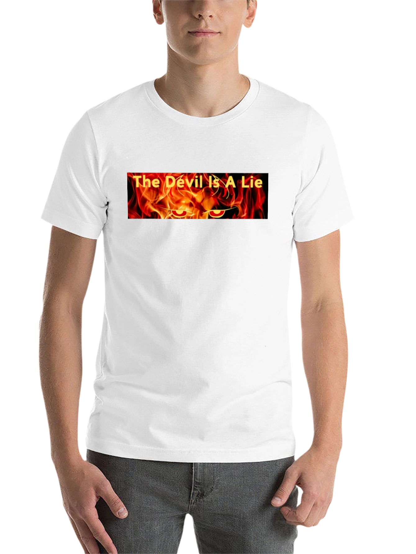 Black The Devil is a Lie Graphic Tee view 14