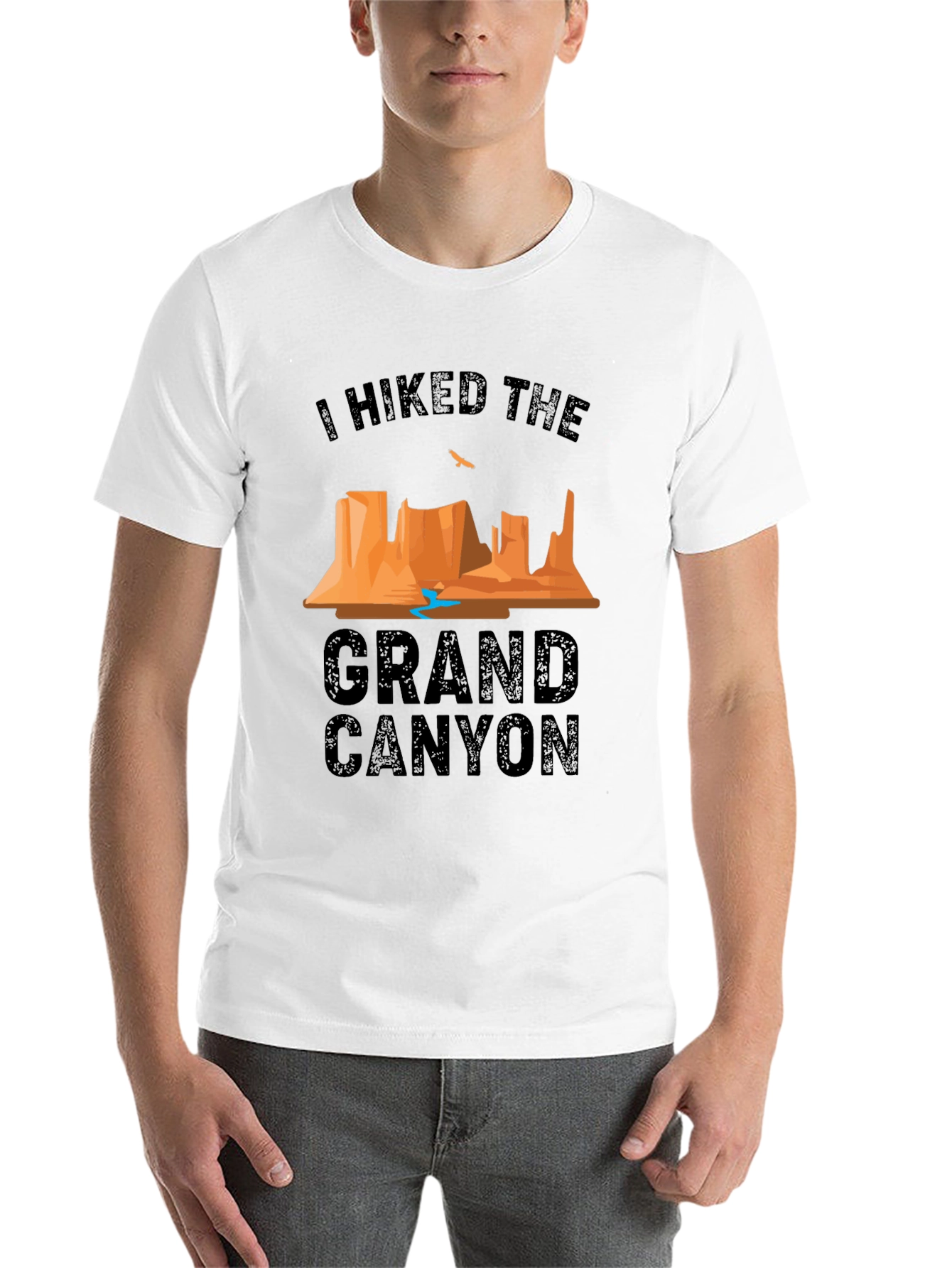 Black I Hiked The Grand Canyon Black T-Shirt view 14