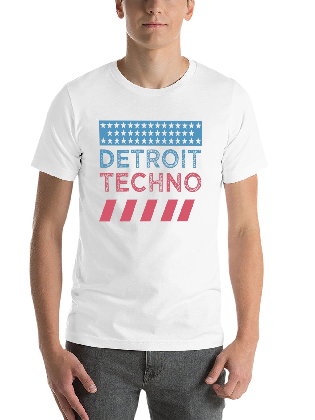Black Detroit Techno Graphic T-Shirt - Music Lover Tee view 14