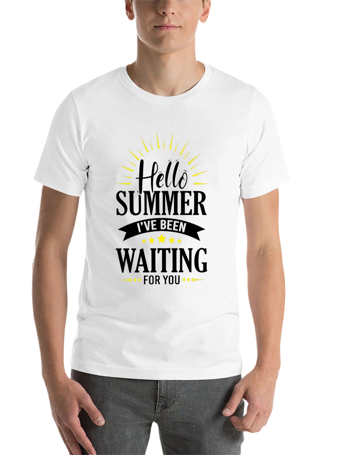 Black Hello Summer Black T-Shirt view 14