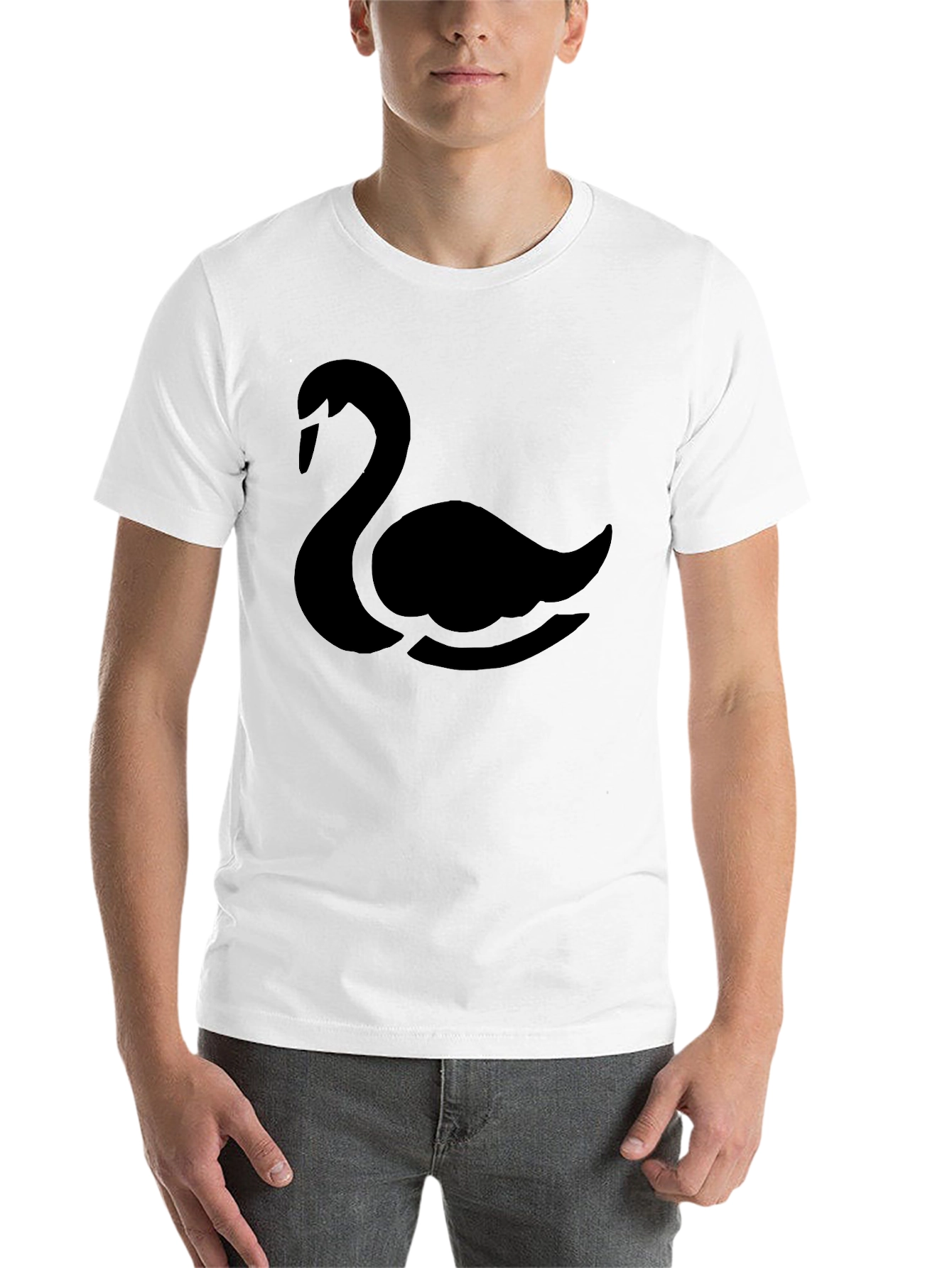 Black Black Swan Graphic Tee - Mens Stylish Casual Shirt view 14