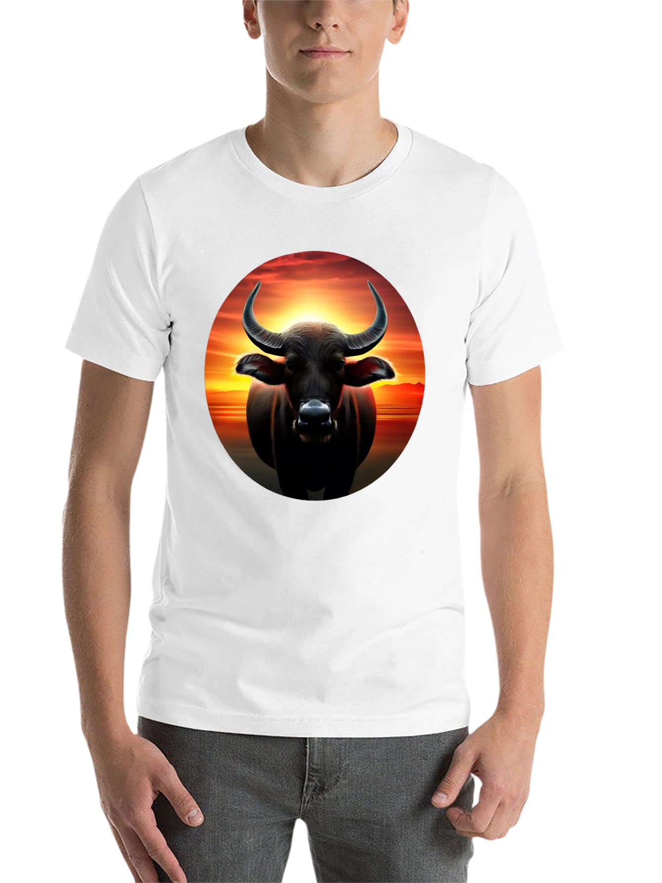Black Buffalo Sunset Graphic Tee view 14