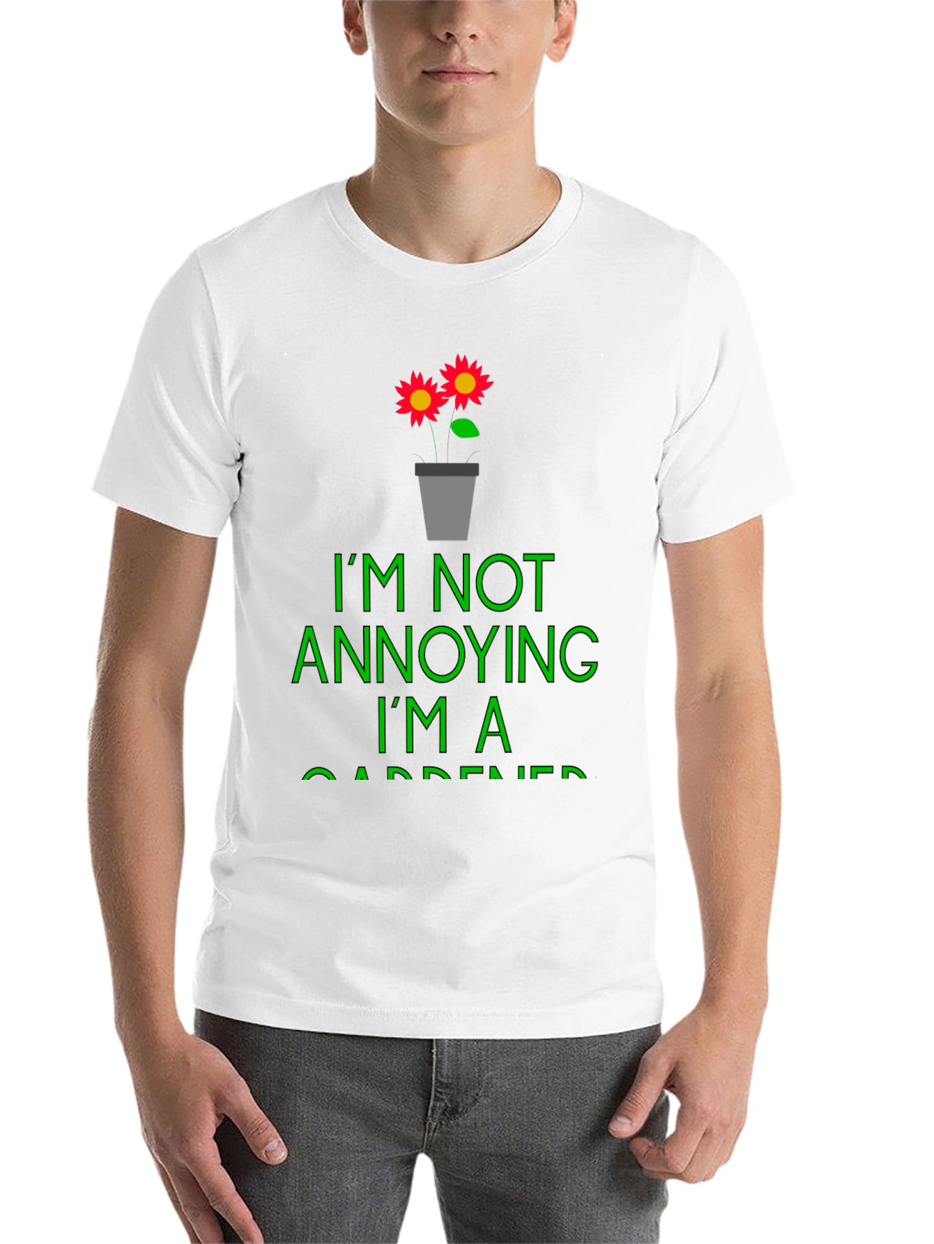 Black Funny Gardener T-Shirt - I'm Not Annoying view 14