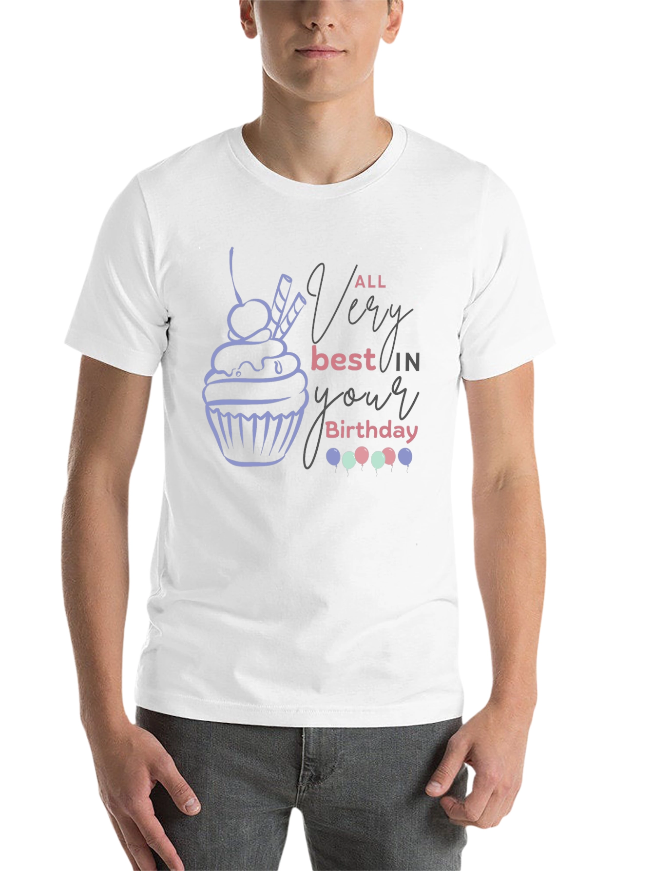 Birthday Cupcake Graphic Tee - 14