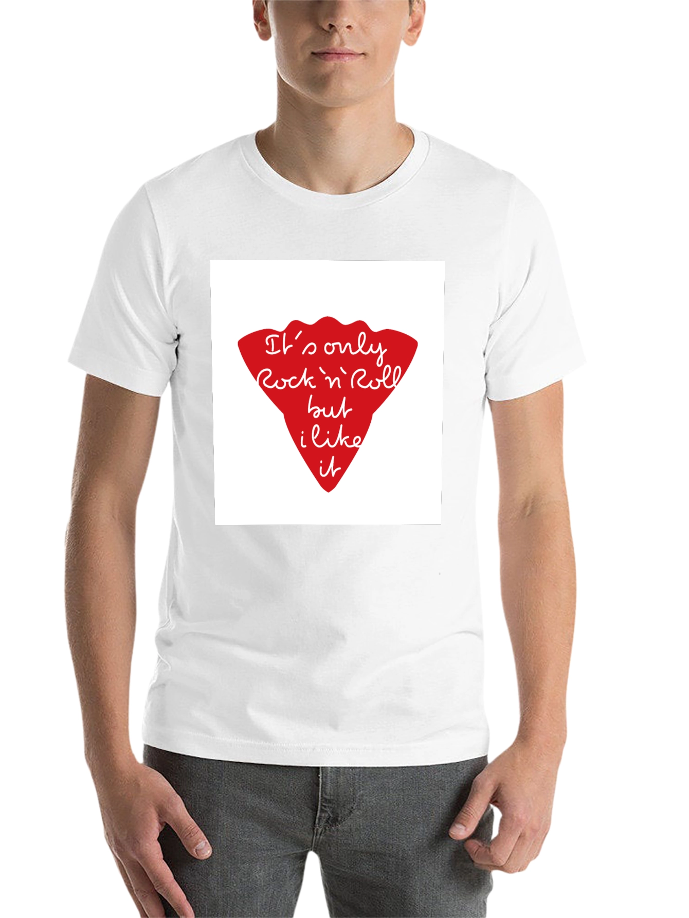 Black Rock n' Roll Graphic Tee - Black Unisex T-Shirt view 14