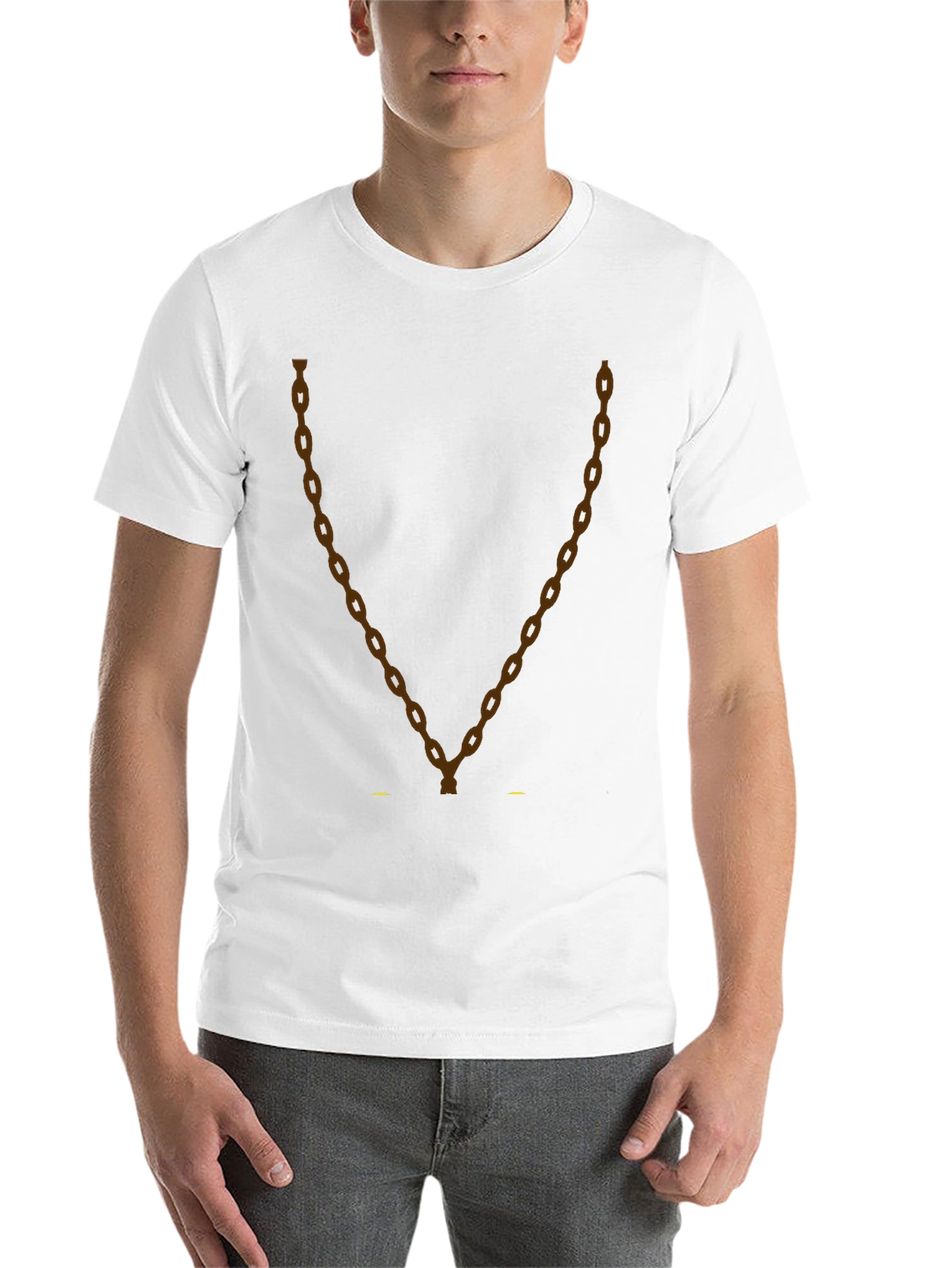 Black Chain Graphic Tee - Men's Black T-Shirt view 14