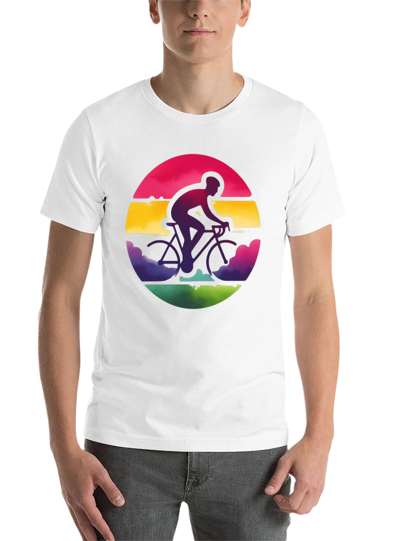 Black Retro Cycling T-Shirt view 14