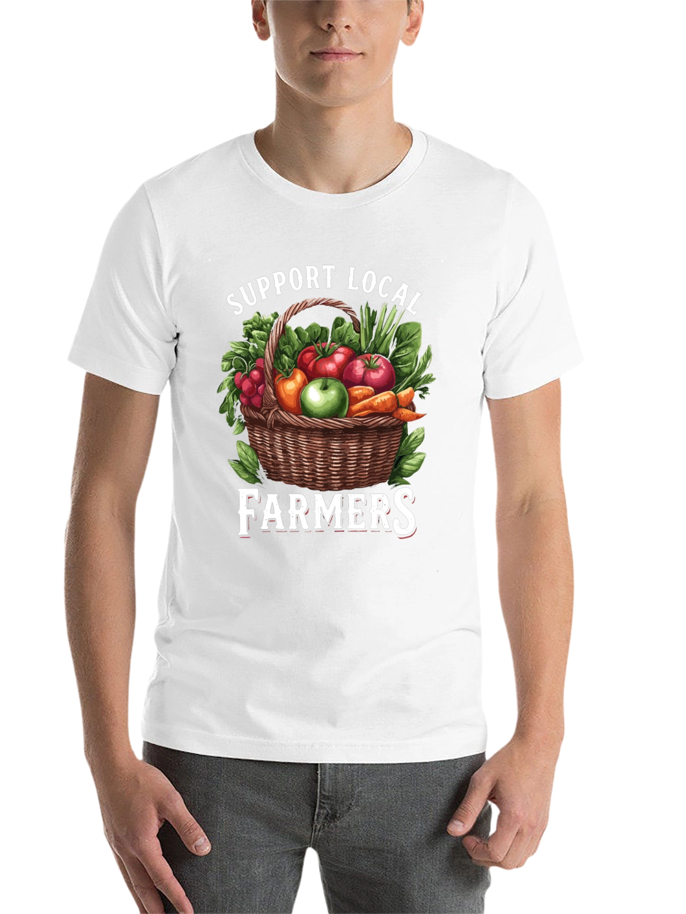 Support Local Farmers Graphic T-Shirt - 14