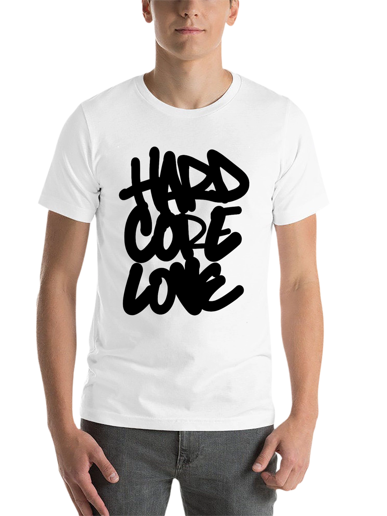 Black Hardcore Love Black T-Shirt view 14