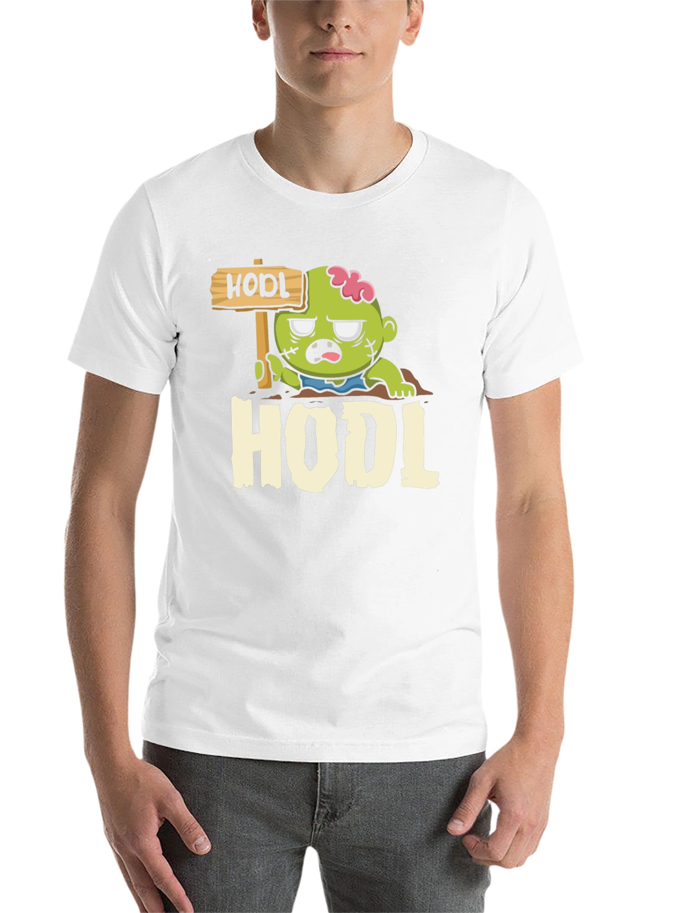 Black Zombie HODL T-Shirt - Crypto Investor Apparel view 14