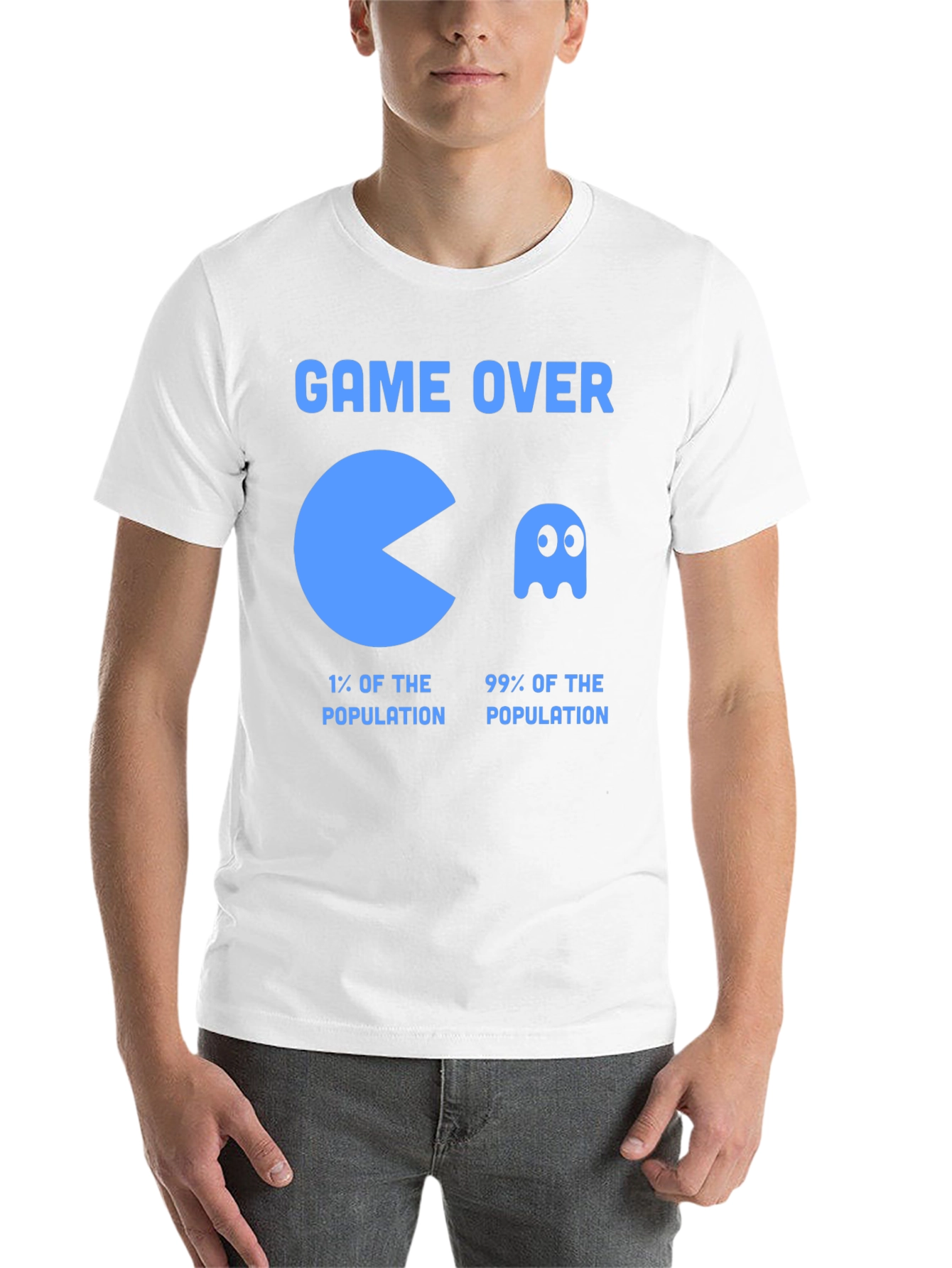 Black Game Over Pac-Man T-Shirt Funny Gamer Tee view 14