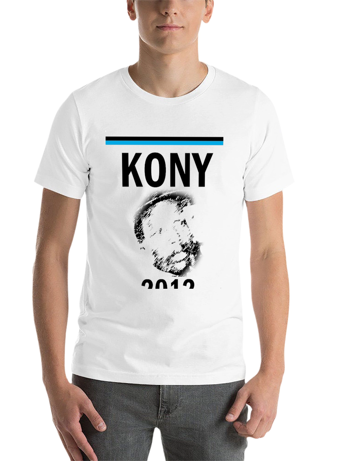 Black Kony 2012 Graphic Print Black T-Shirt view 14