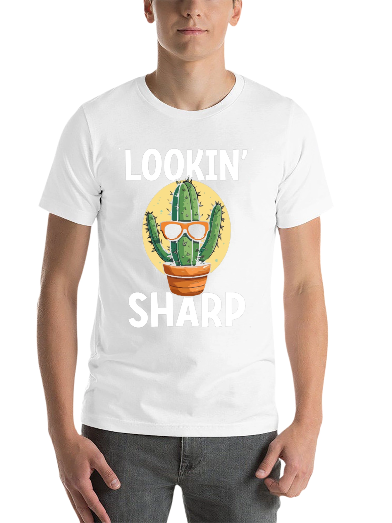 Black Lookin' Sharp Cactus Graphic T-Shirt view 14