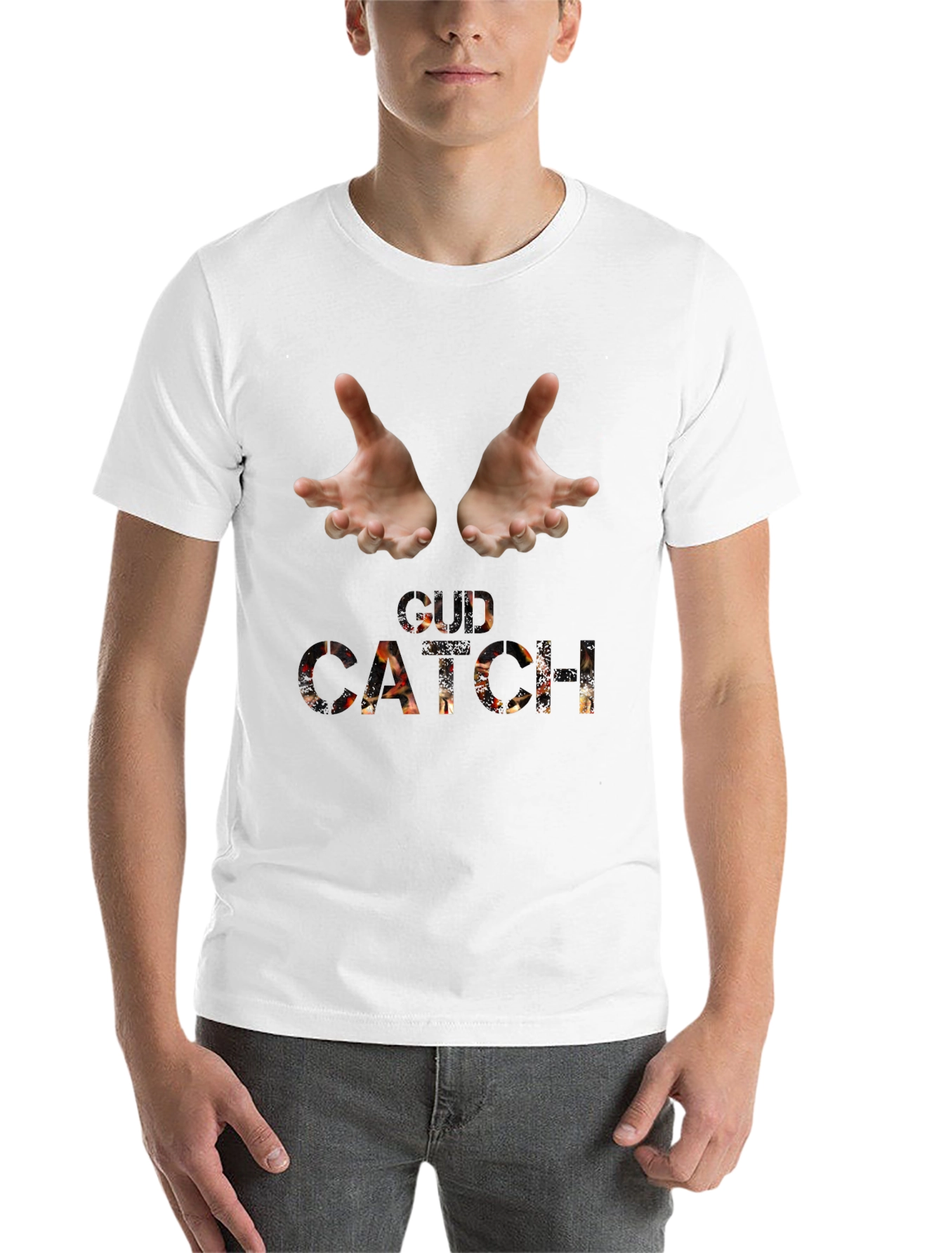 Black Catch Graphic Tee - Black Cotton Blend view 14