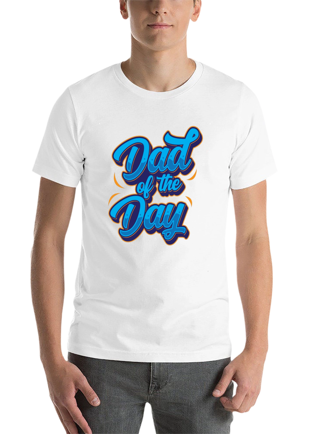 Black Dad of the Day Graphic T-Shirt - Black view 14