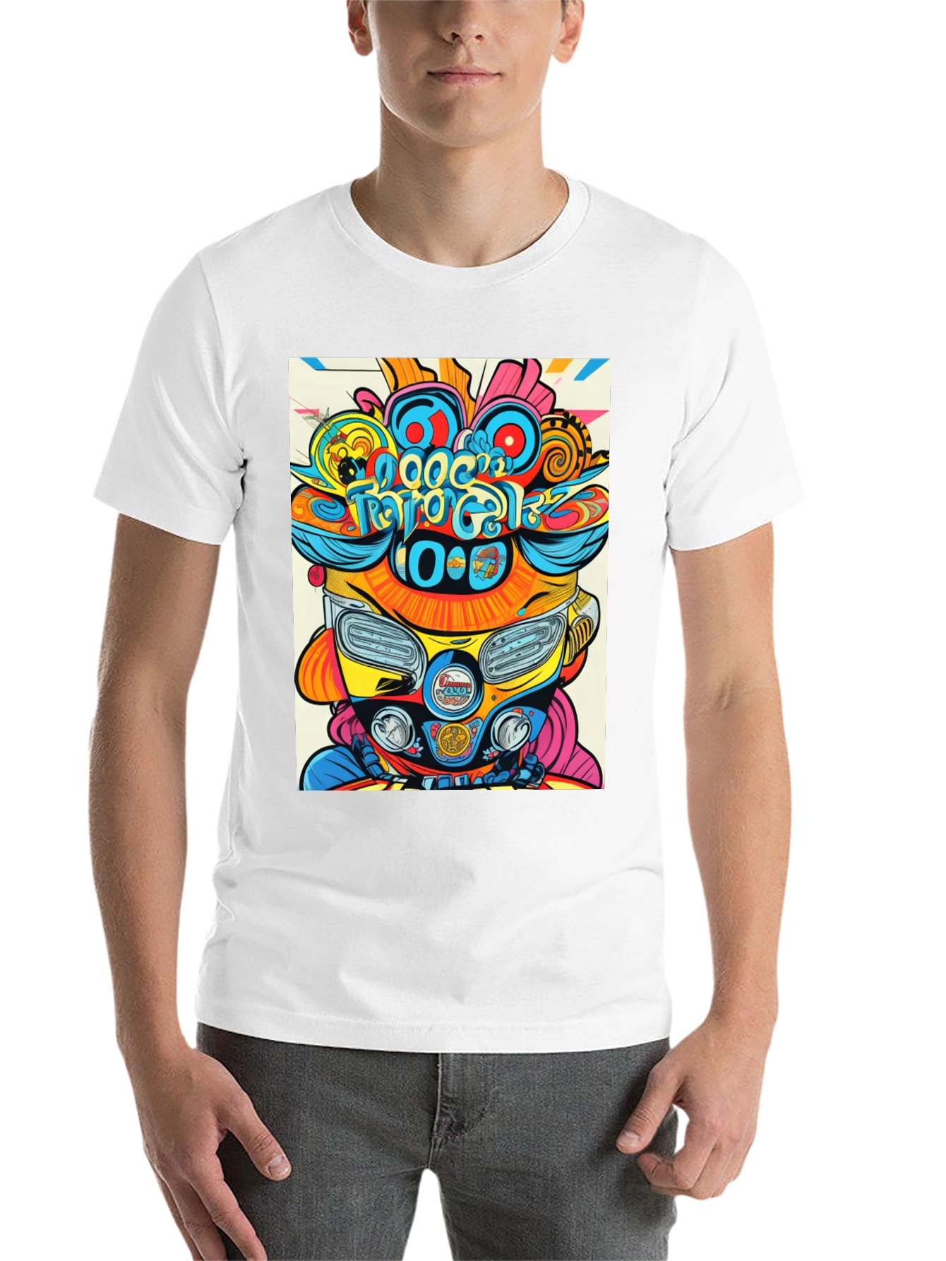 Black Psychedelic Scooter T-Shirt view 14