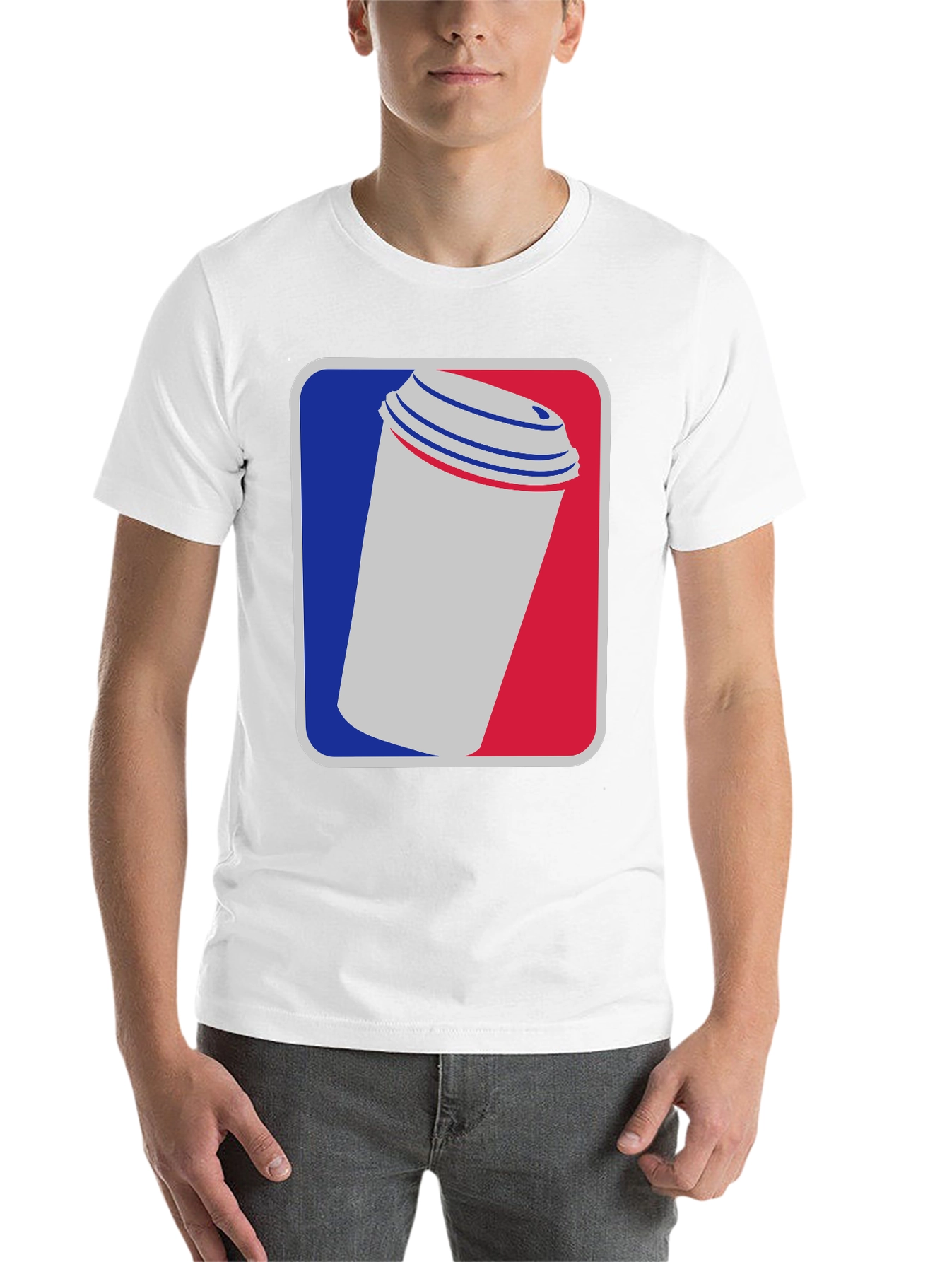 Black Coffee Cup Graphic Tee - Black Cotton T-Shirt view 14