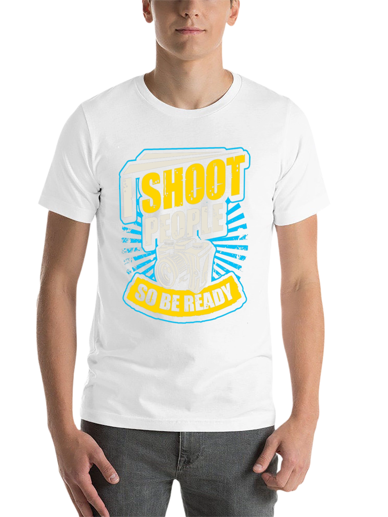Black I Shoot People T-Shirt view 14