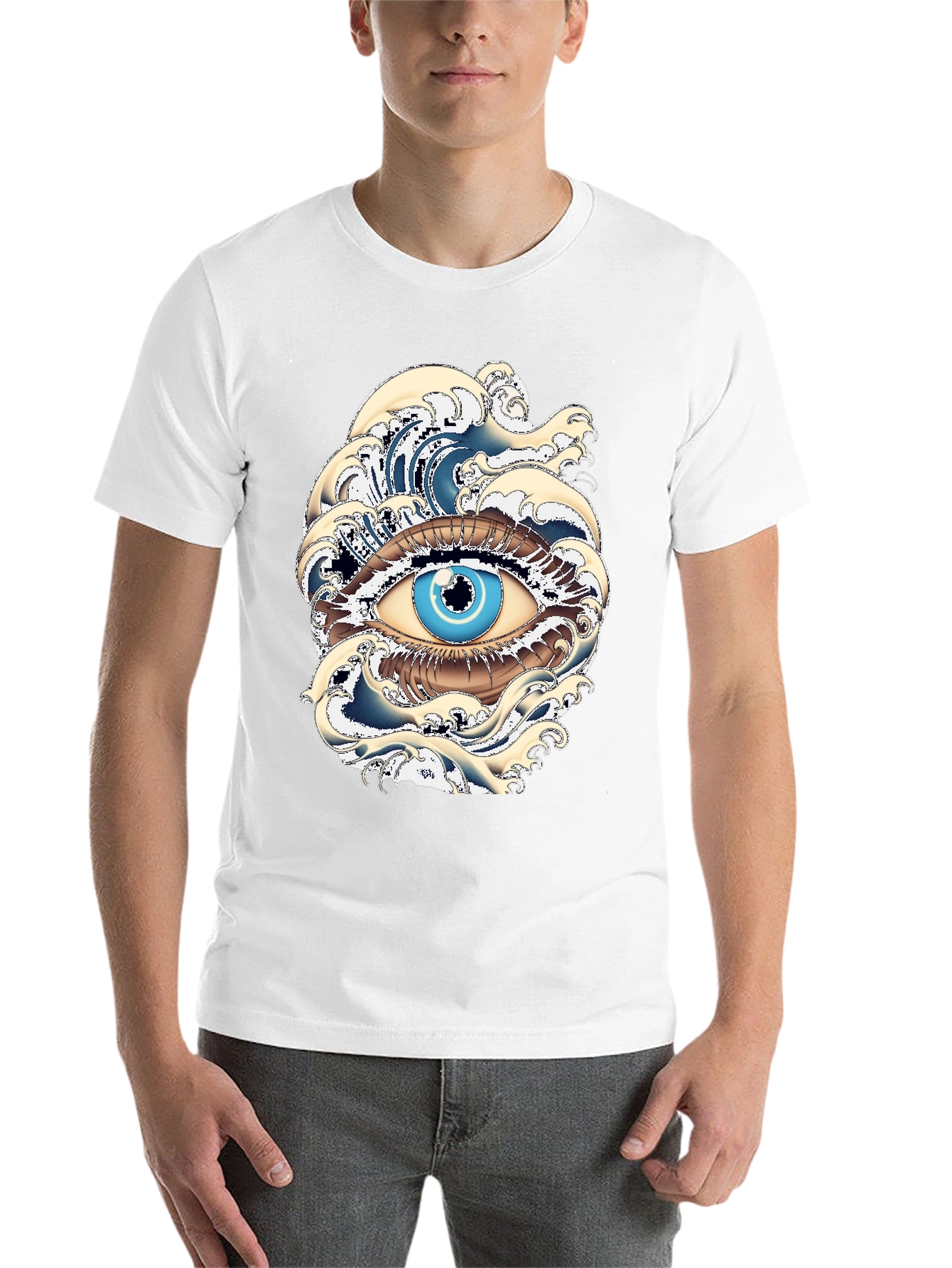 Black Eye of the Ocean Graphic Tee - Black view 14