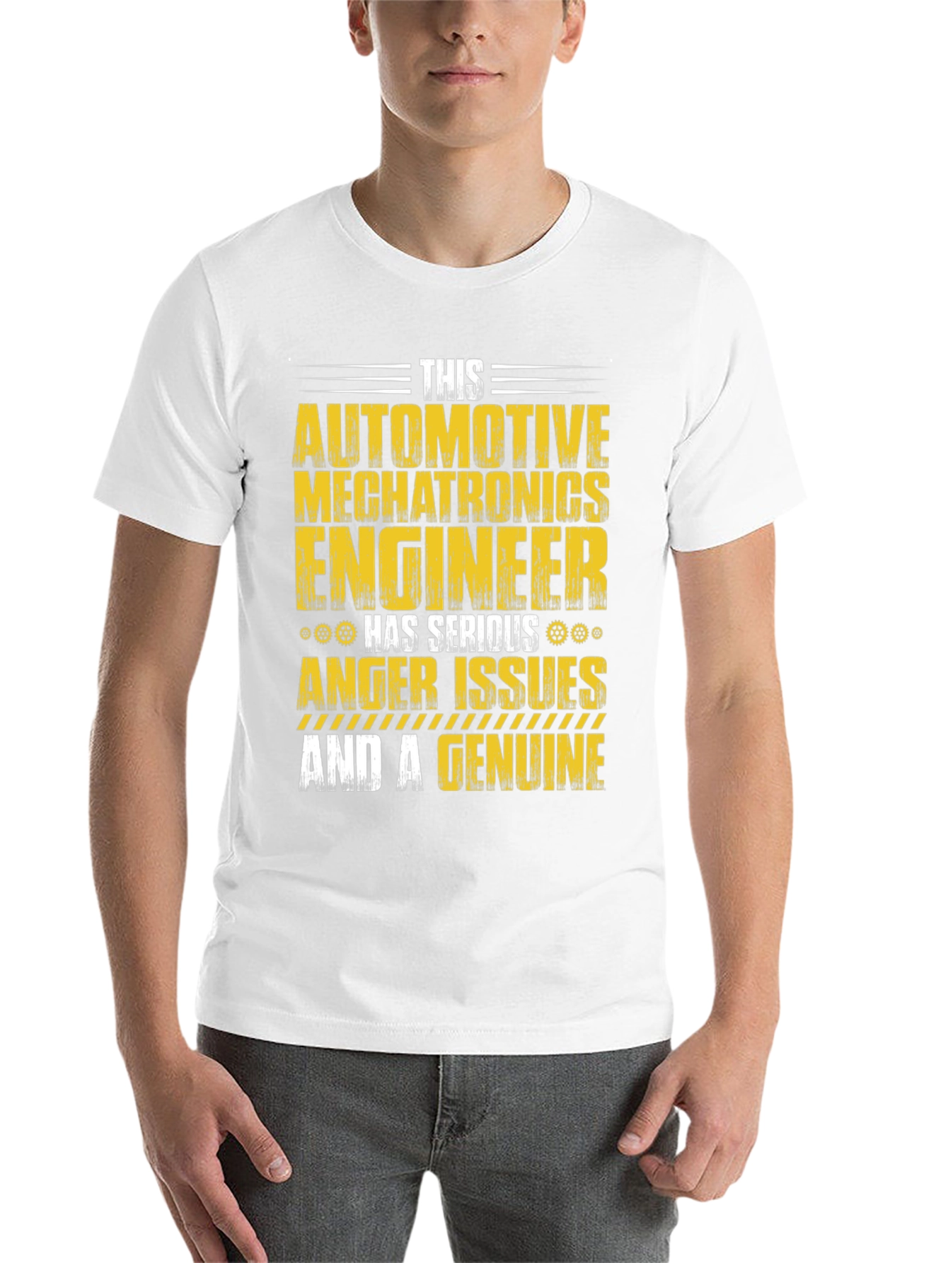 Black Automotive Mechatronics Engineer T-Shirt view 14