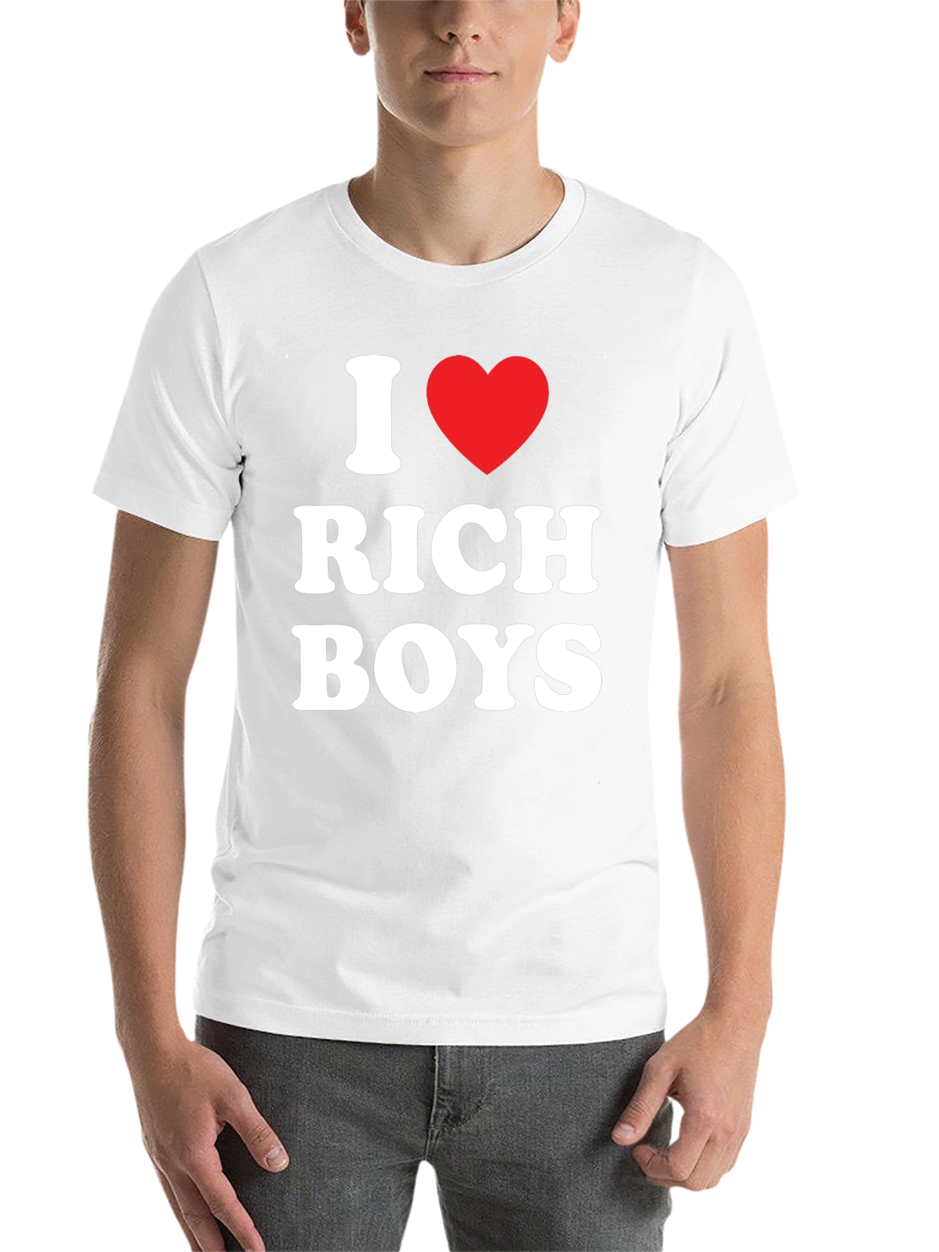 Black I Heart Rich Boys Tee - Men's Black T-Shirt view 14