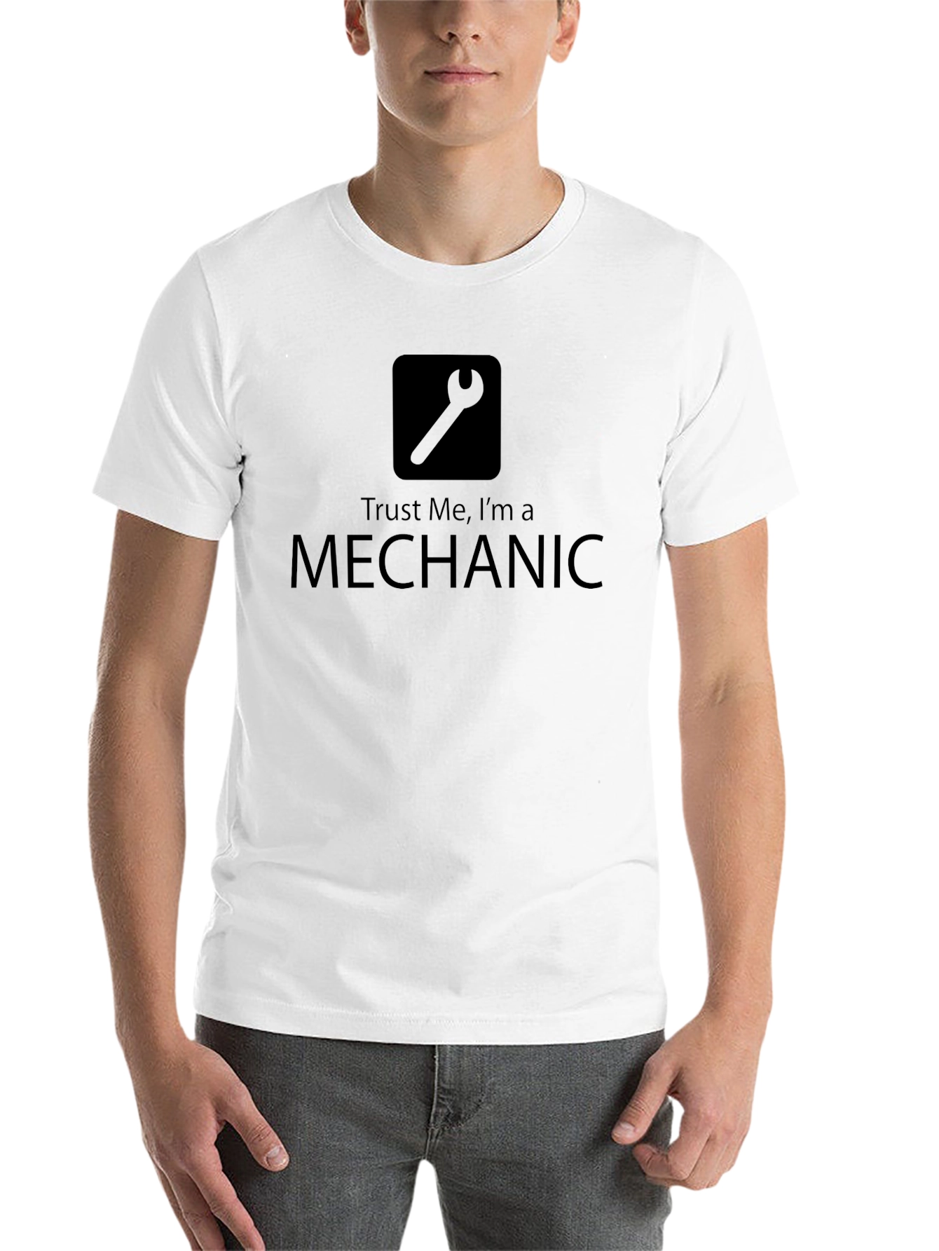 Black Trust Me I'm a Mechanic Black T-Shirt view 14