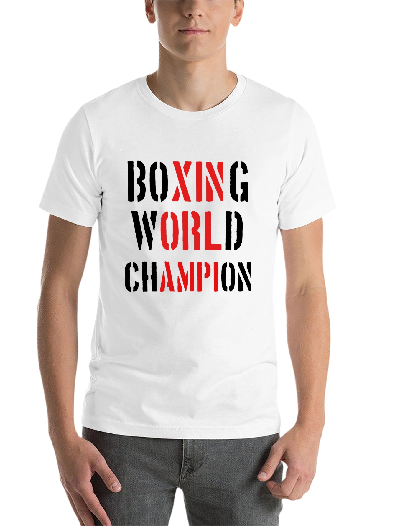 Black Boxing World Champion Graphic T-Shirt view 14