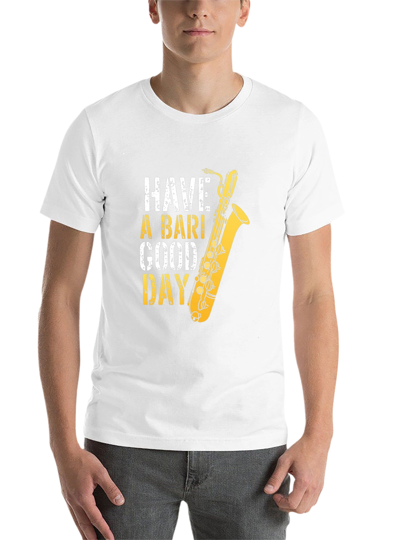 Black Have A Bari Good Day Saxophone T-Shirt view 14