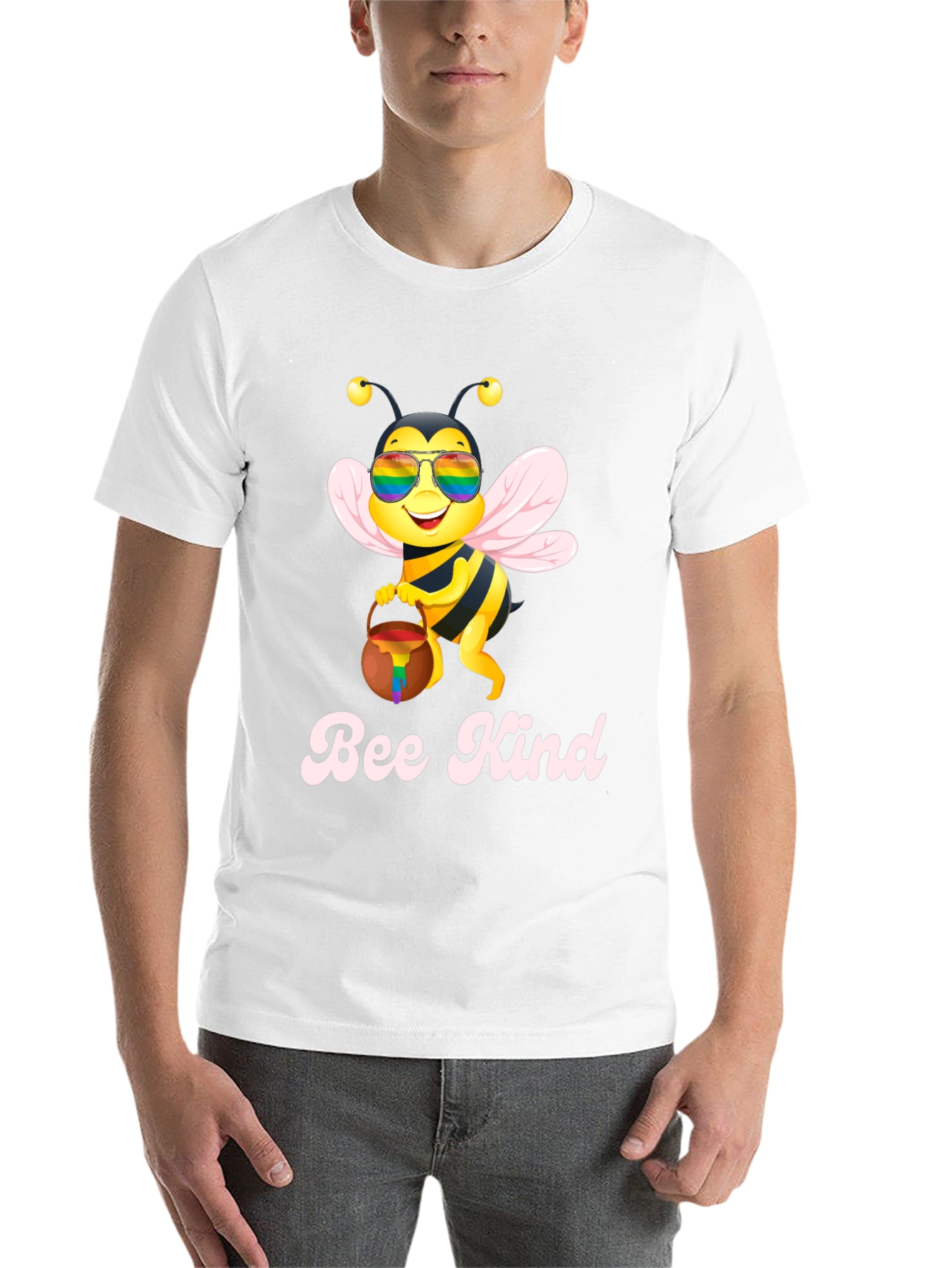 Black Bee Kind T-Shirt - LGBTQ+ Pride Apparel view 14