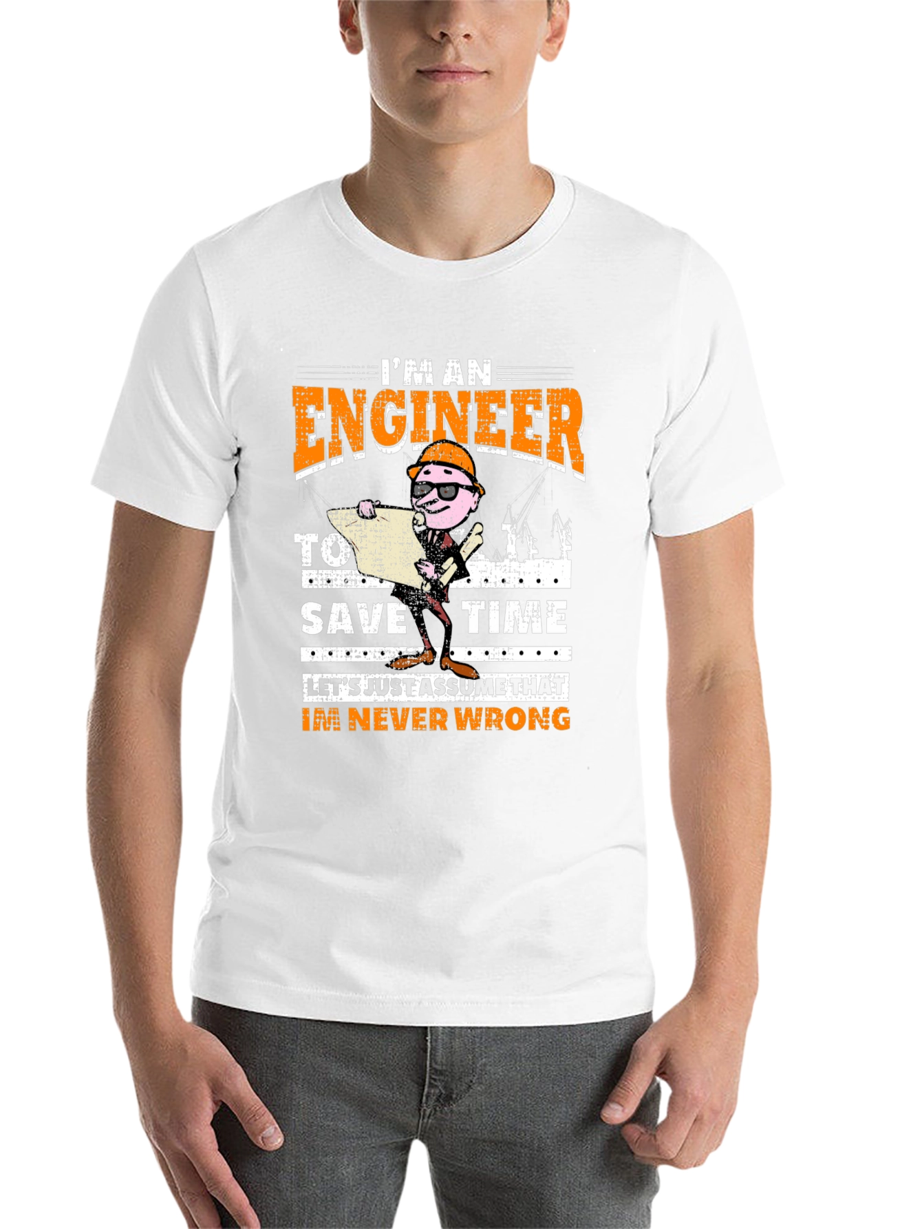 Black Engineer Never Wrong Graphic T-Shirt view 14