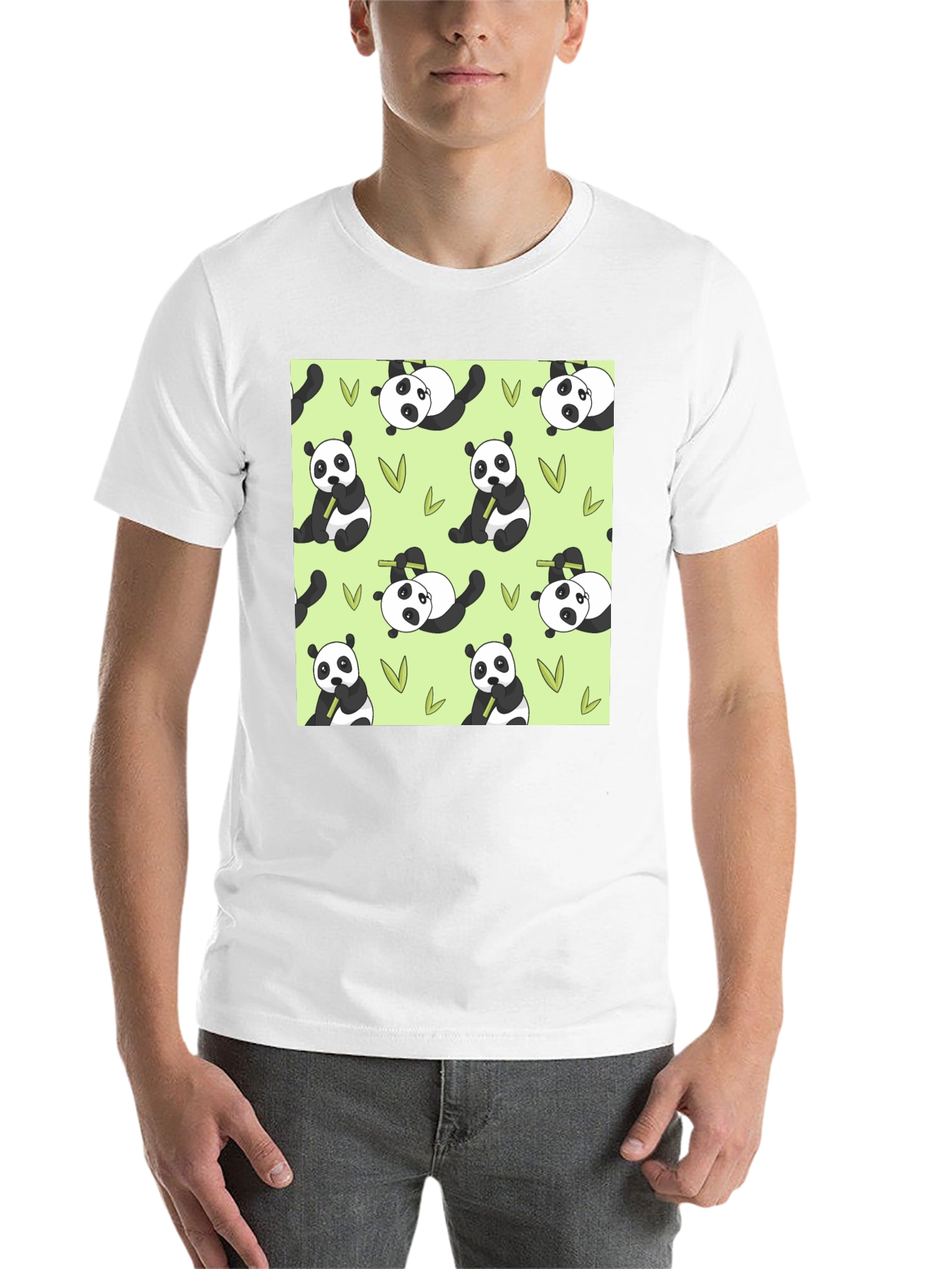 Black Panda Print T-Shirt - Cute Animal Tee view 14