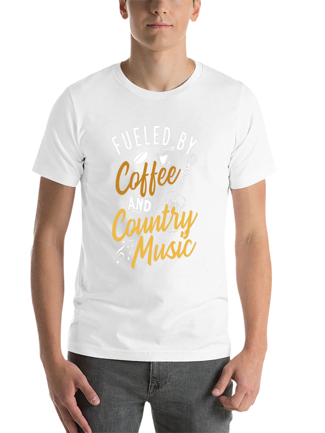 Black Fueled by Coffee & Country Music T-Shirt view 14