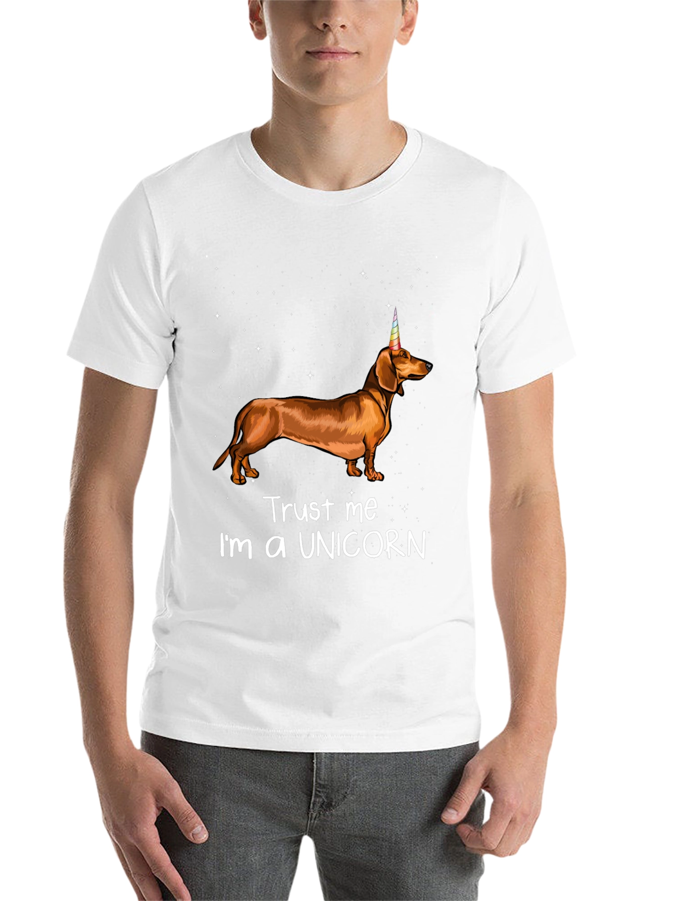 Black Dachshund Unicorn T-Shirt - Trust Me I'm a Unicorn view 14