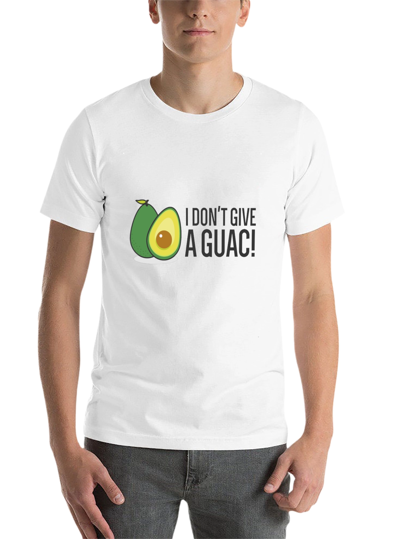 Black I Don't Give A Guac! T-Shirt view 14