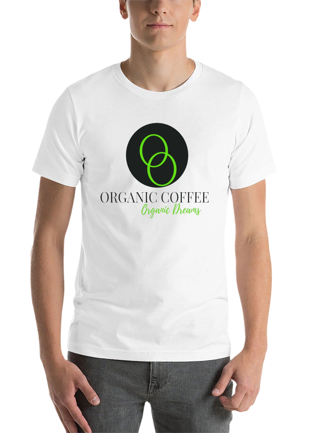 Black Organic Coffee Dreams Black T-Shirt view 14