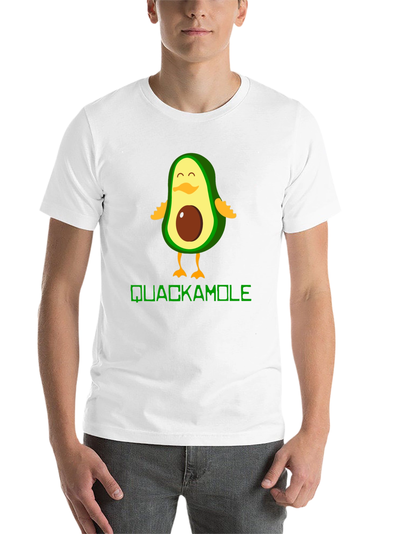 Black Quackamole Avocado Duck Graphic Tee view 14