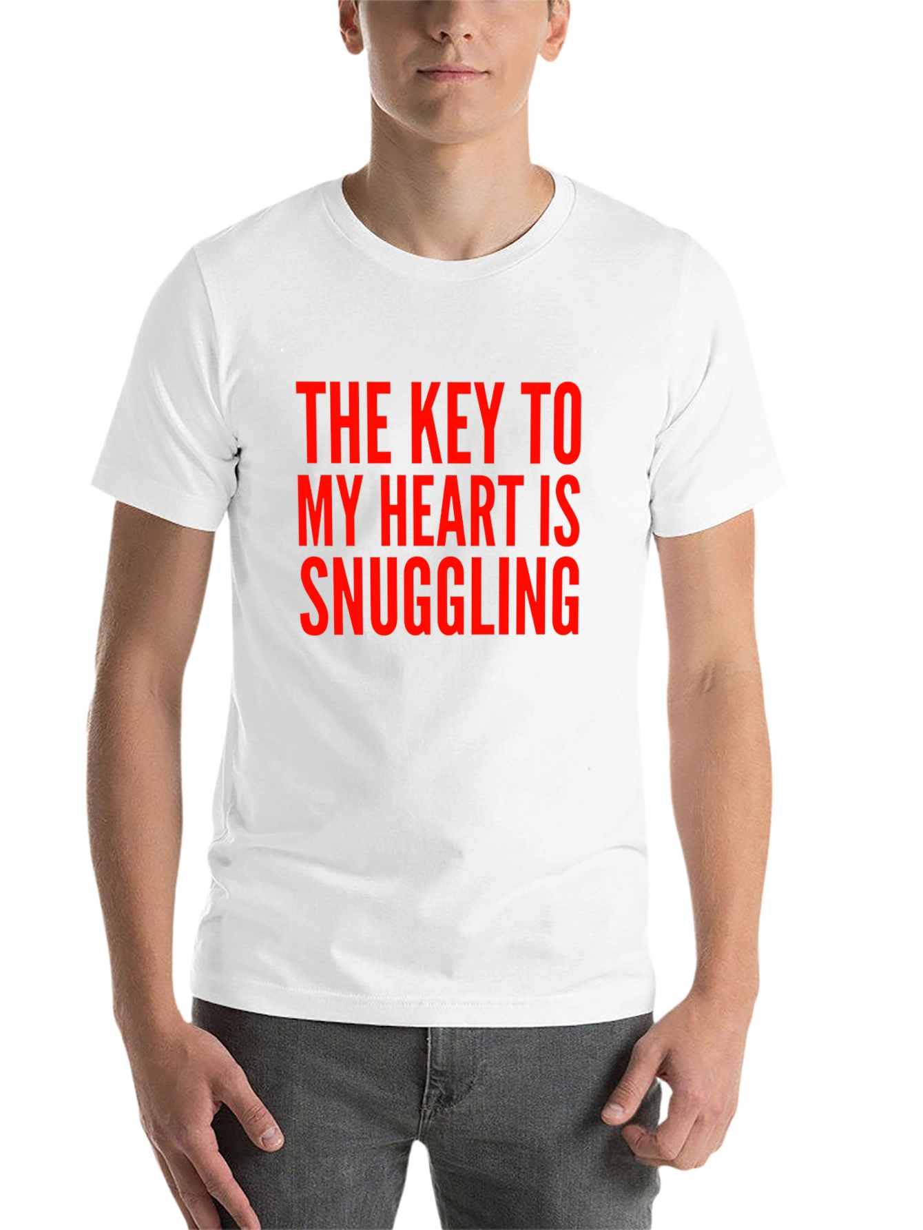 Black Snuggling Heart T-Shirt - Black view 14