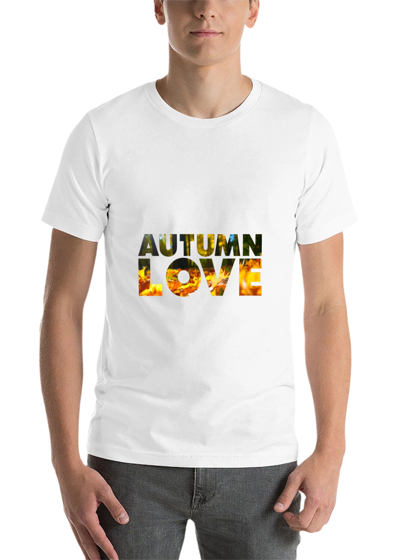 Black Autumn Love Graphic T-Shirt - Fall Season Tee view 14