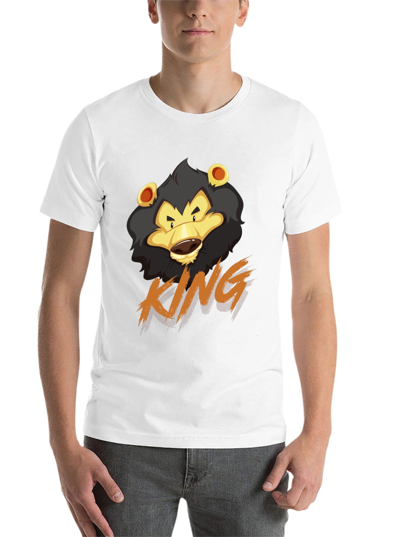 Black Lion King Graphic Tee - Cool Casual Style view 14
