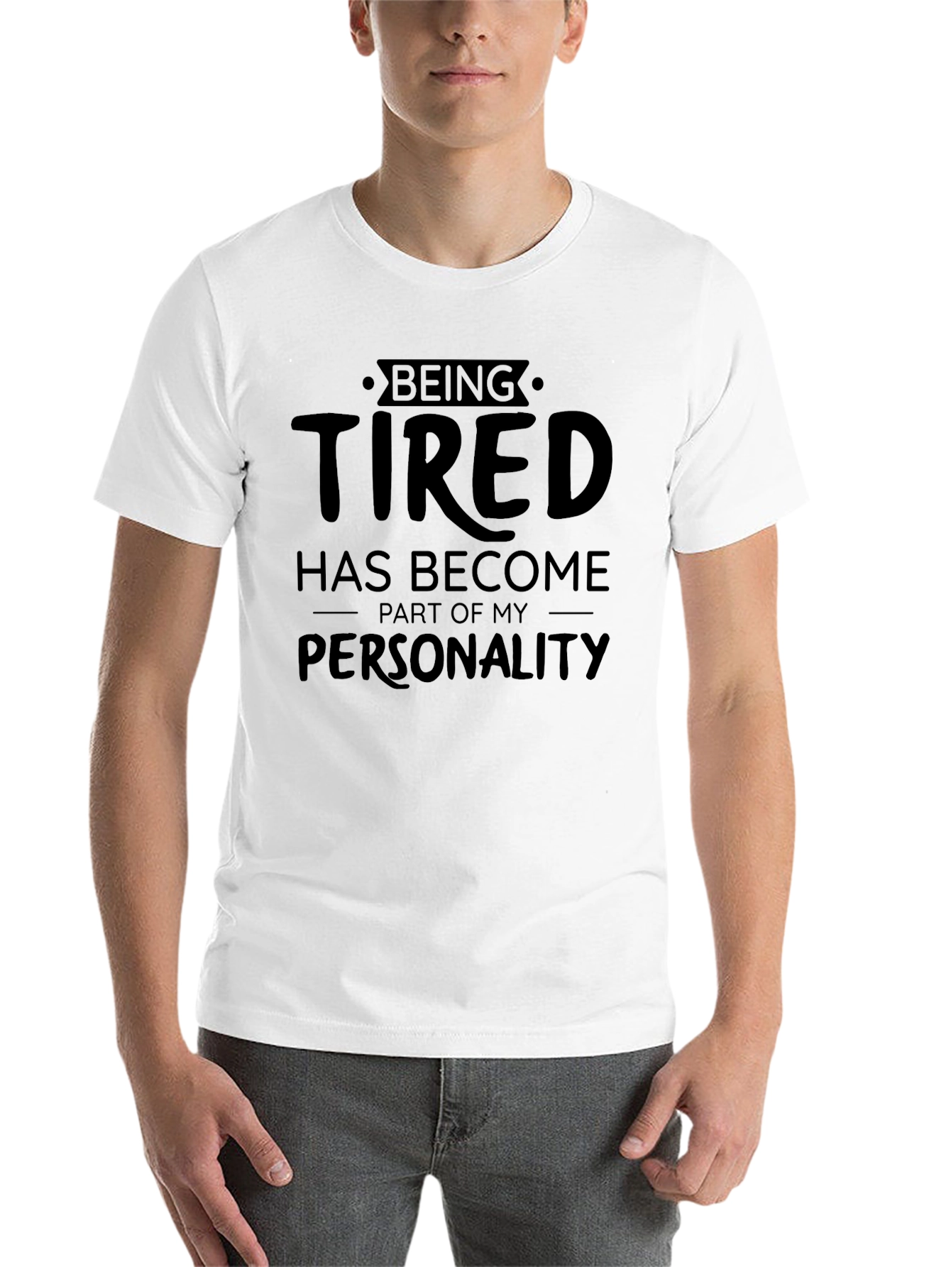 Black Being Tired T-Shirt - Funny Slogan Tee view 14