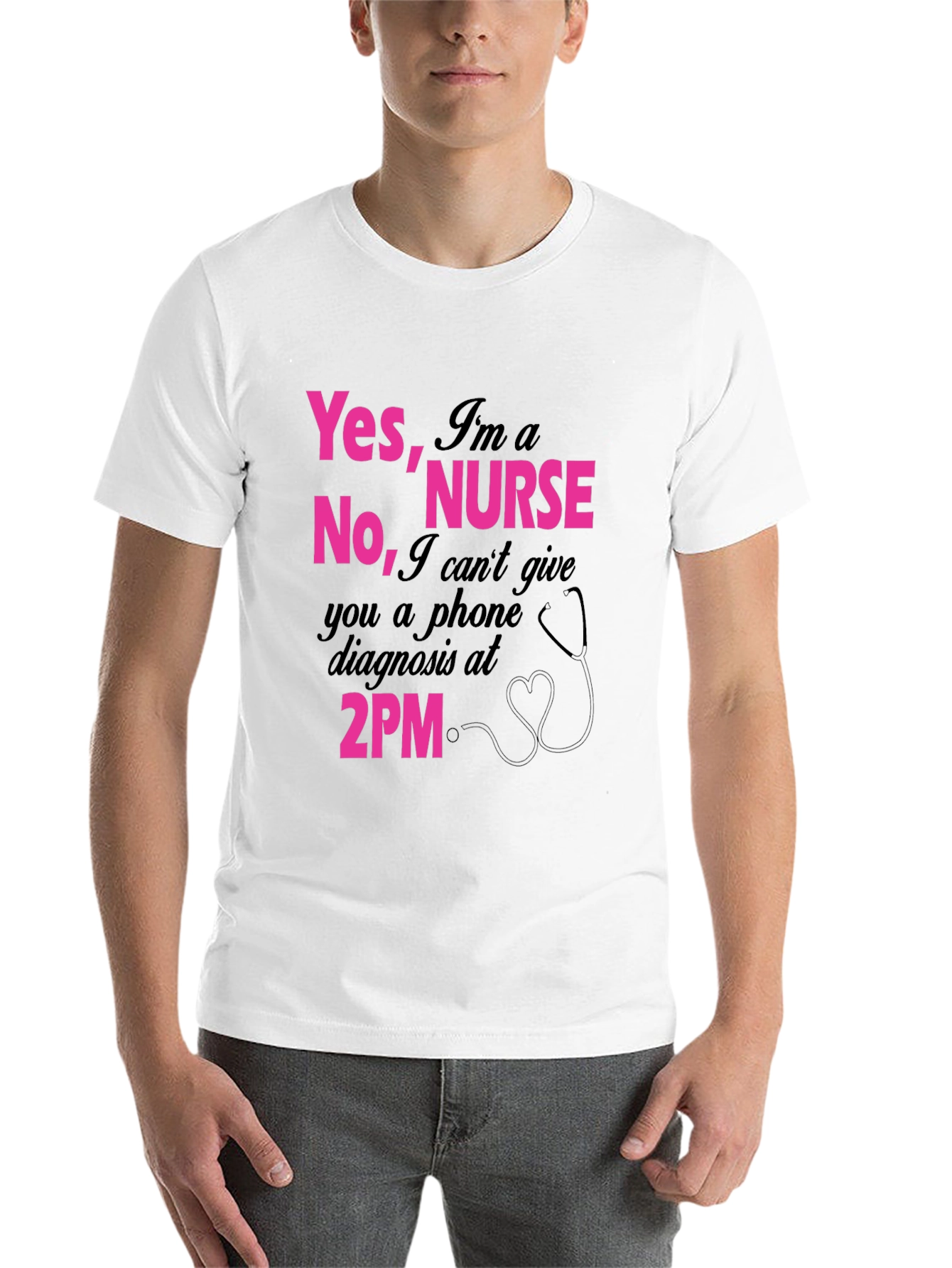 Black Yes I'm a Nurse T-Shirt - Funny 2PM Quote! view 14