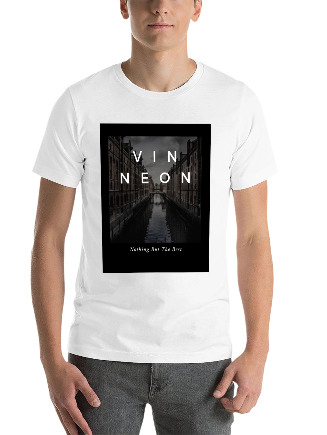 Black Vin Neon Graphic T-Shirt - Best Quality view 14