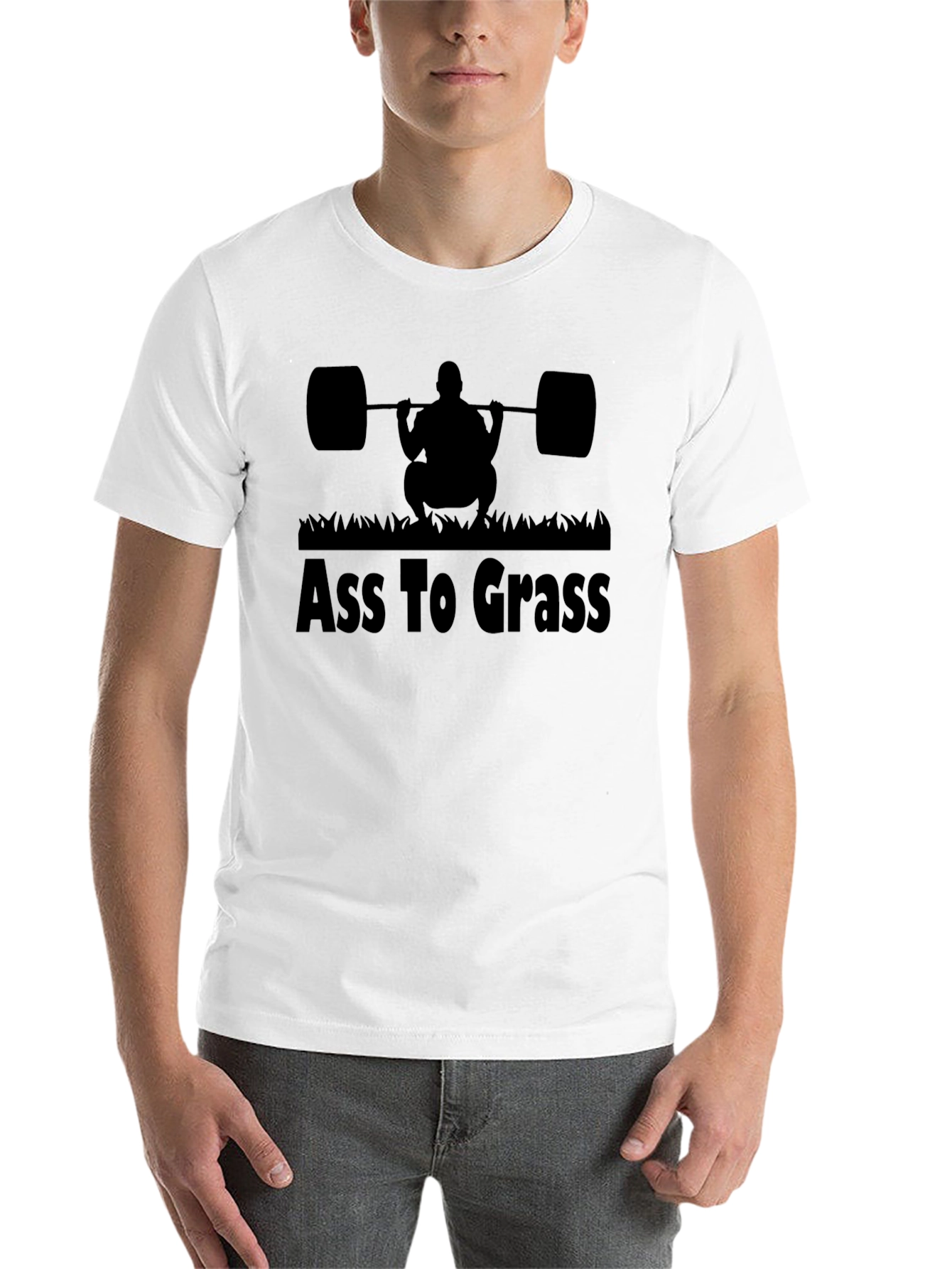 Black Ass To Grass Black T-Shirt Gym Motivation view 14