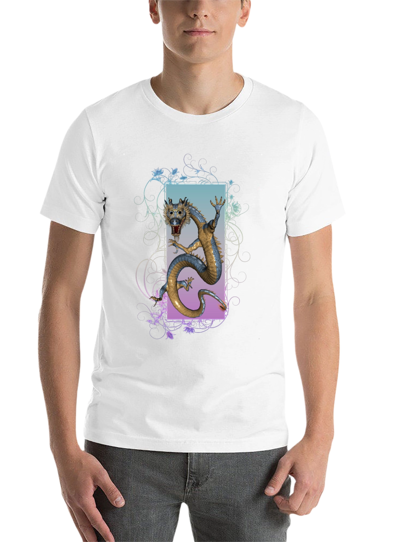 Black Dragon Graphic T-Shirt - Mythical Creature Tee view 14
