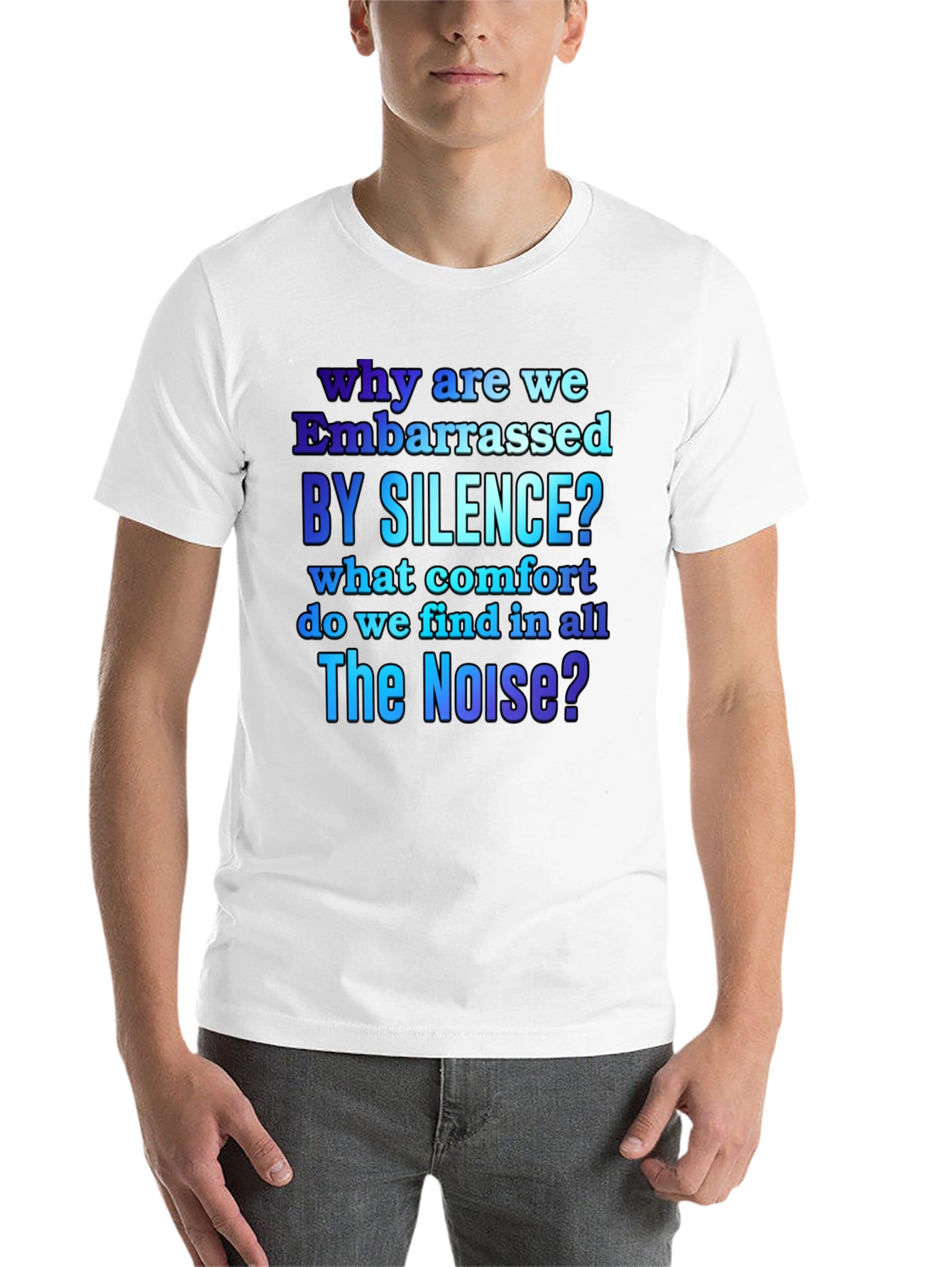 Black Embarrassed by Silence Graphic T-Shirt view 14
