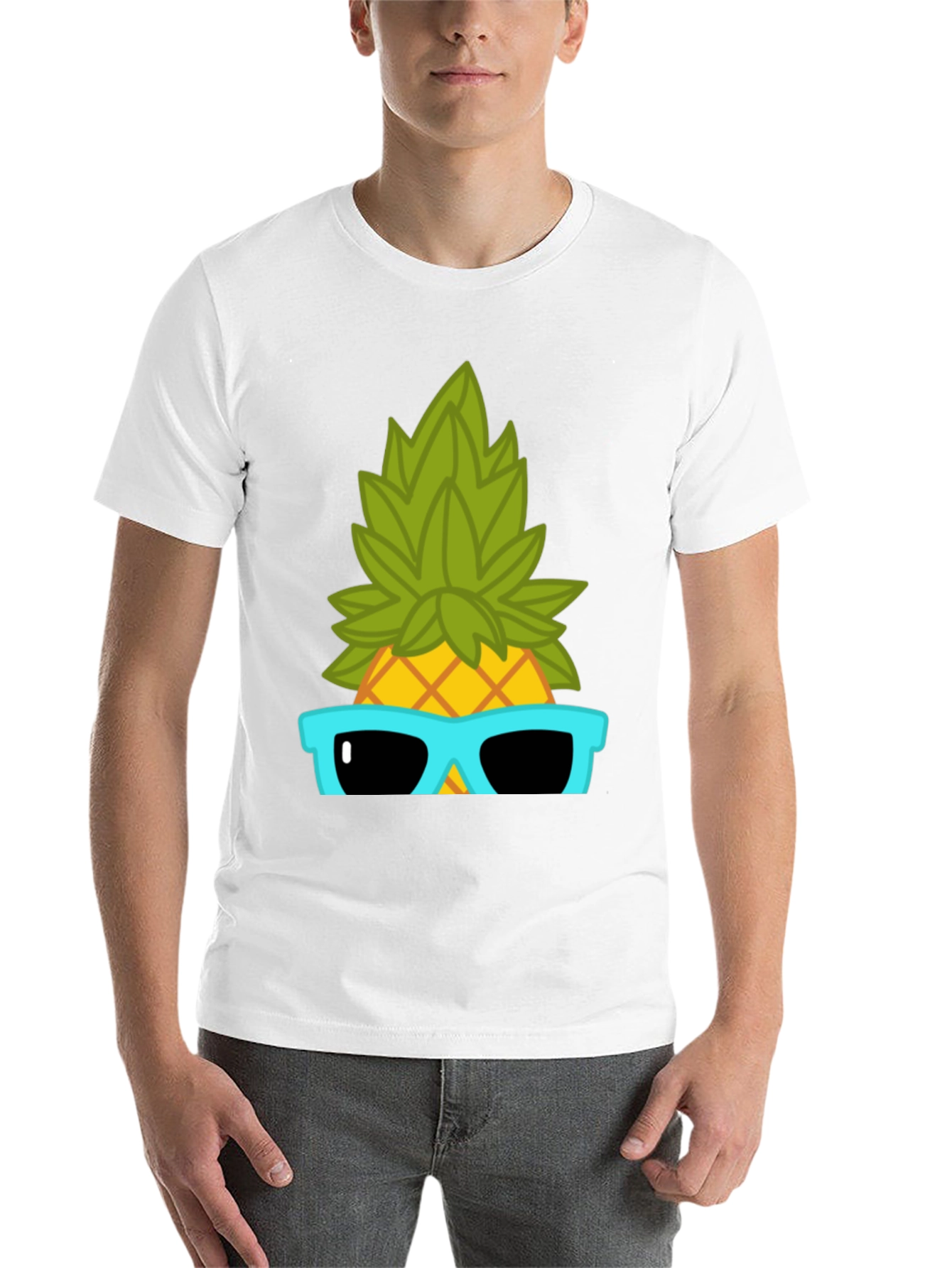Black Cool Pineapple Graphic T-Shirt - Summer Vibes view 14