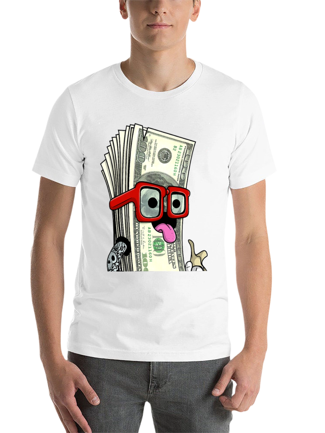 Black Money Man Graphic Tee view 14