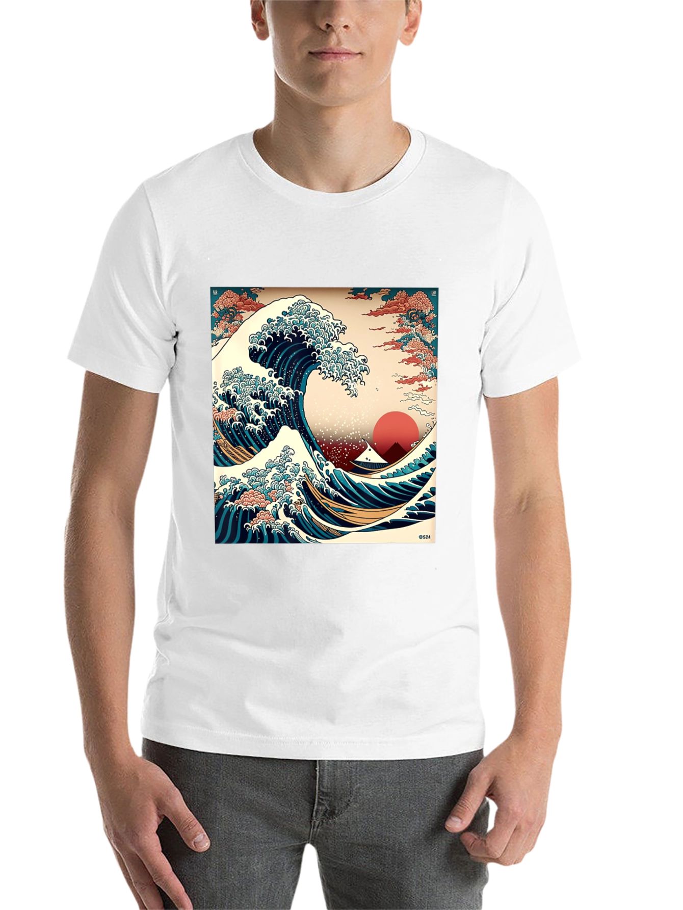 Black Great Wave T-Shirt - Stylish Graphic Tee view 14