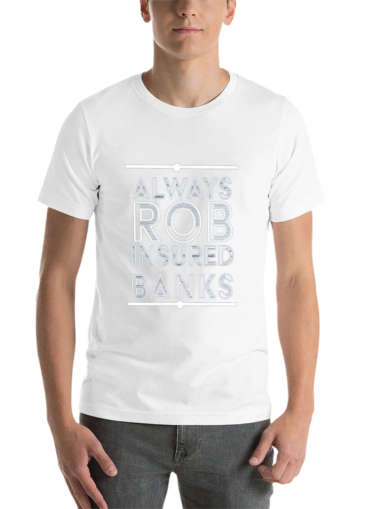 Black Always Rob Insured Banks T-Shirt view 14