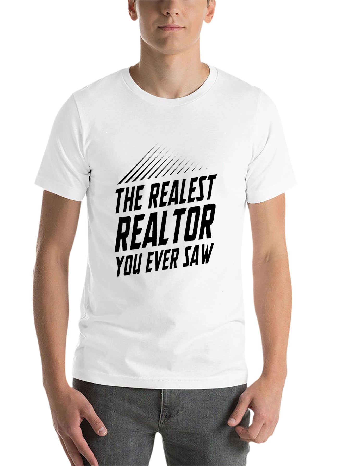 Black The Realest Realtor T-Shirt - Funny Real Estate Tee view 14